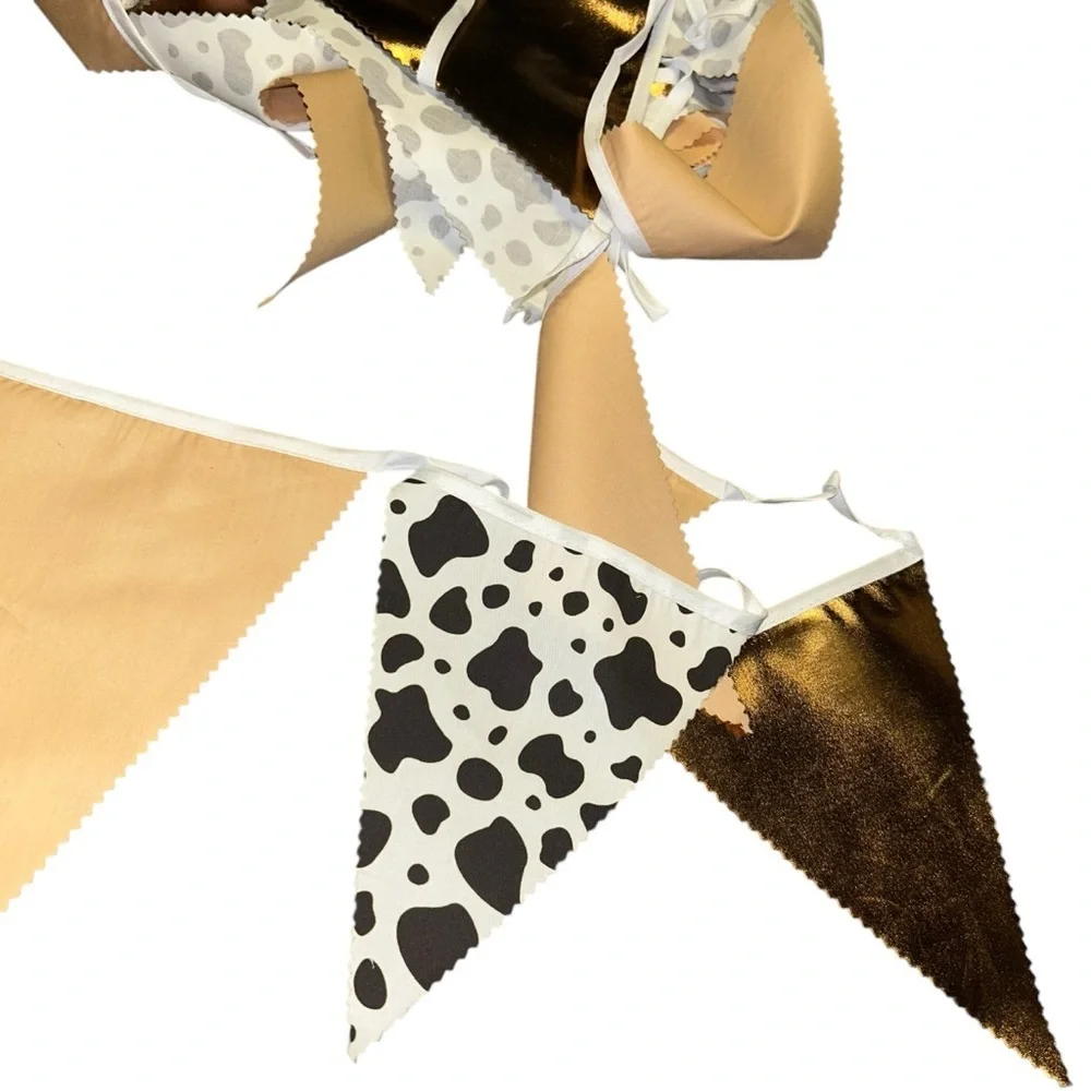 New 32ft of cowboy western theme fabric banner garland cowgirl party decor